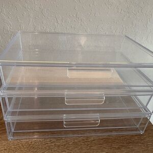 Transparent Acrylic Storage Box, Simple Style Drawer-style Jewelry Storage
